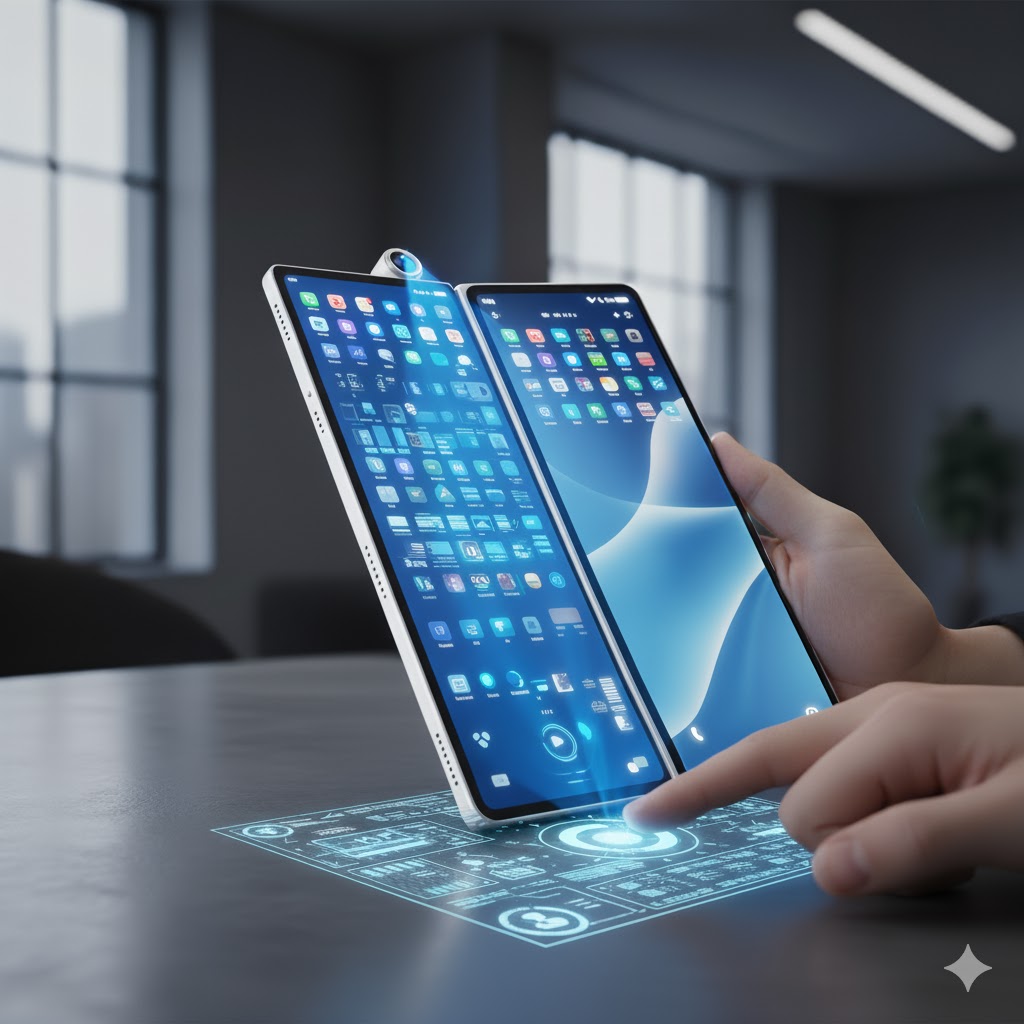 Diseño final Gemini de un iPhone plegable