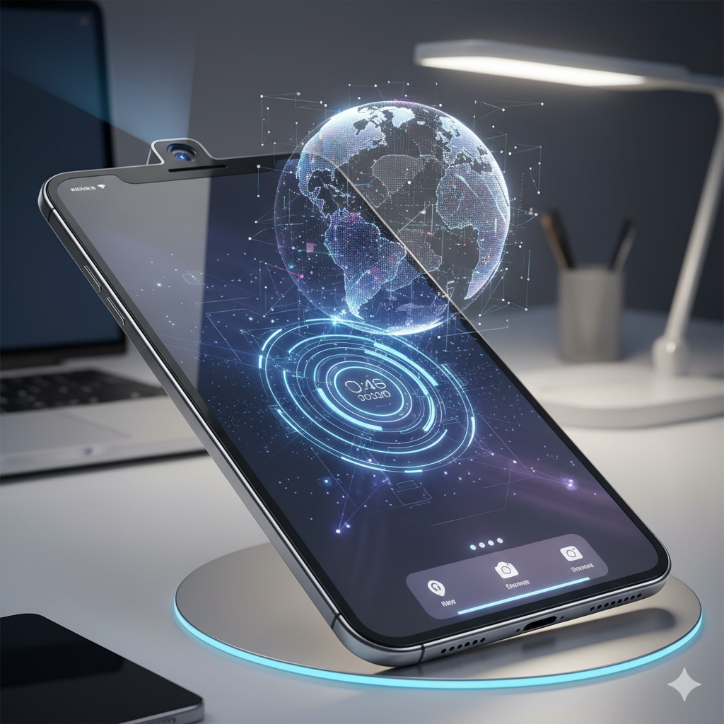 Mock-up from Google Gemini of iPhone Fold