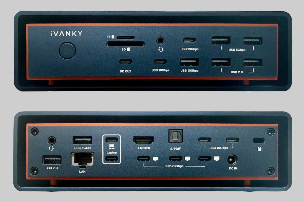 iVanky FusionDock Max 2 Ports Front and Back