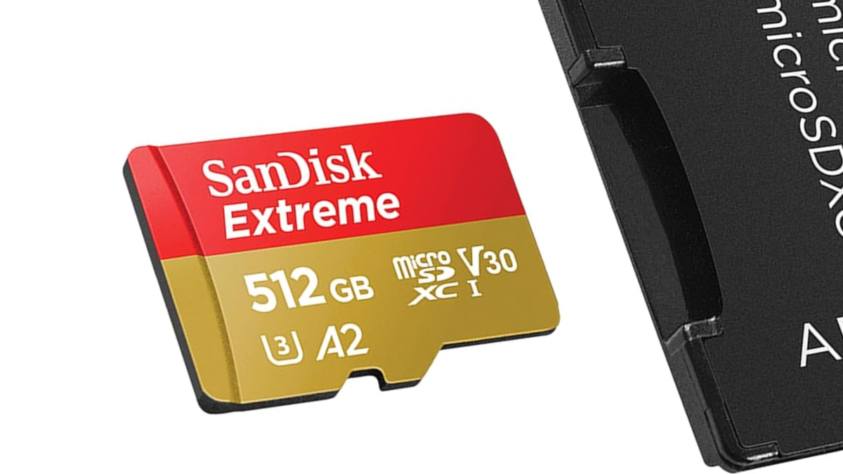SanDisk 512GB MicroSD card 
