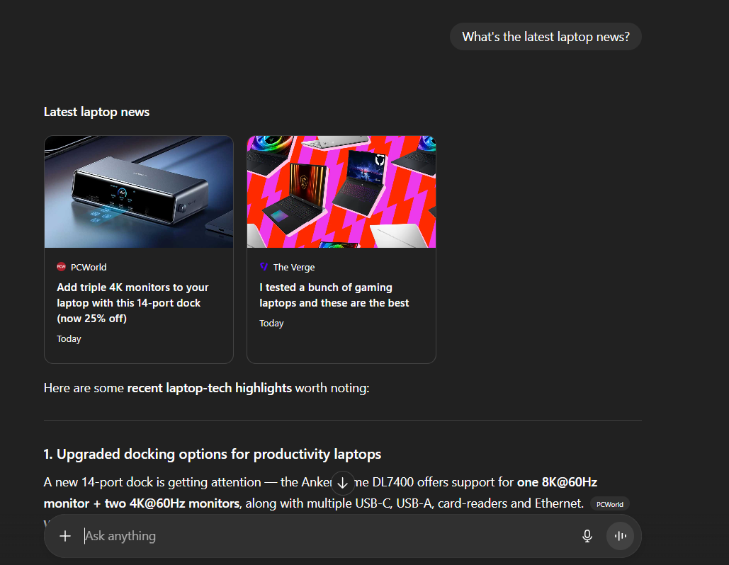 ChatGPT as a search engine
