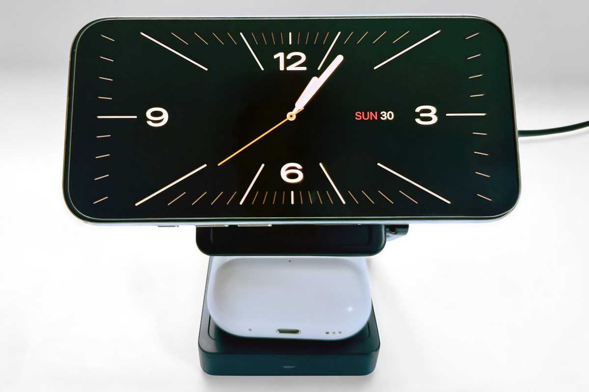 Baseus PicoGo AF21 Portable 3 in 1 Qi 2 2 Wireless Charger front AirPods