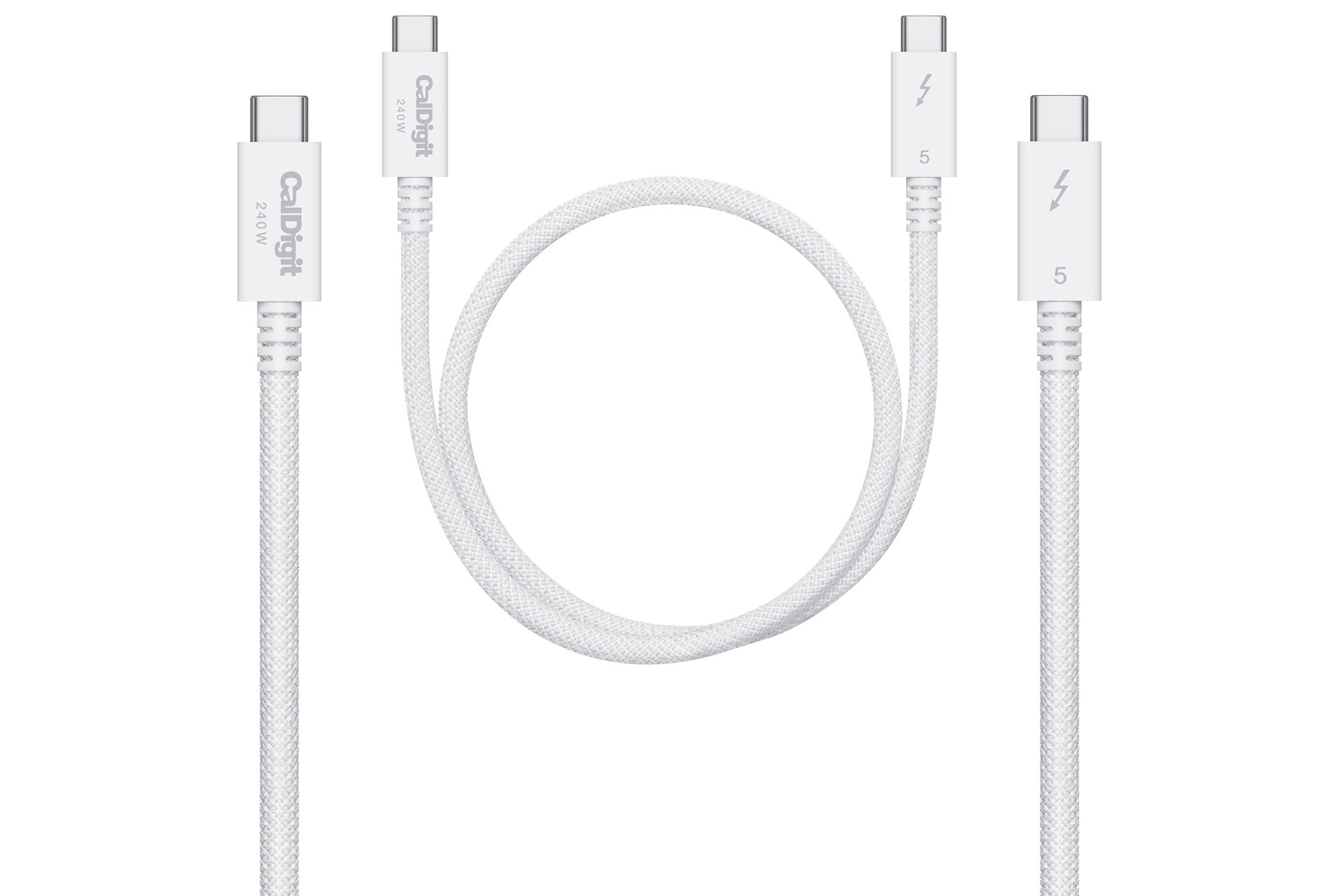 CalDigit Thunderbolt 5 (USB‑C) Pro Cable (White)