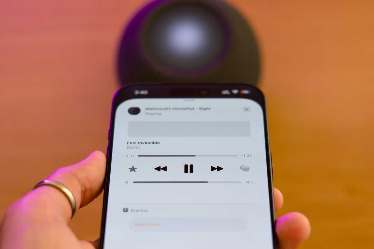 Handoff between iPhone and HomePod mini