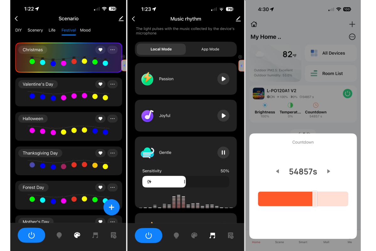 Lumary permanent house lights app