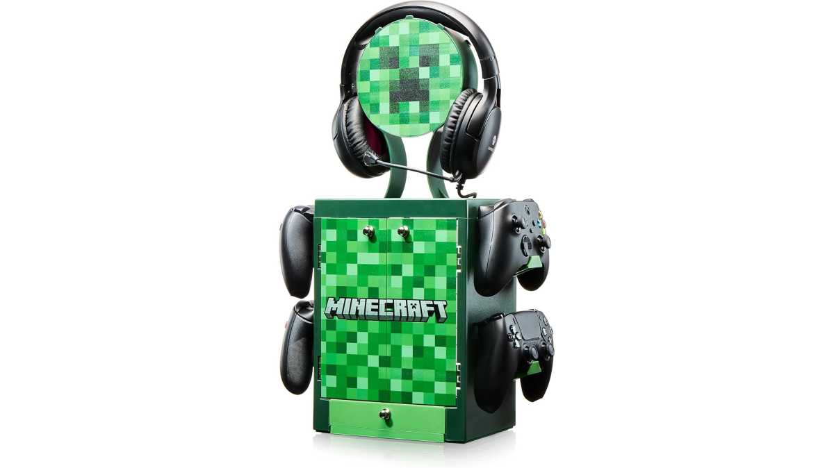 Numskull Minecraft gaming accessory locker & storage stand
