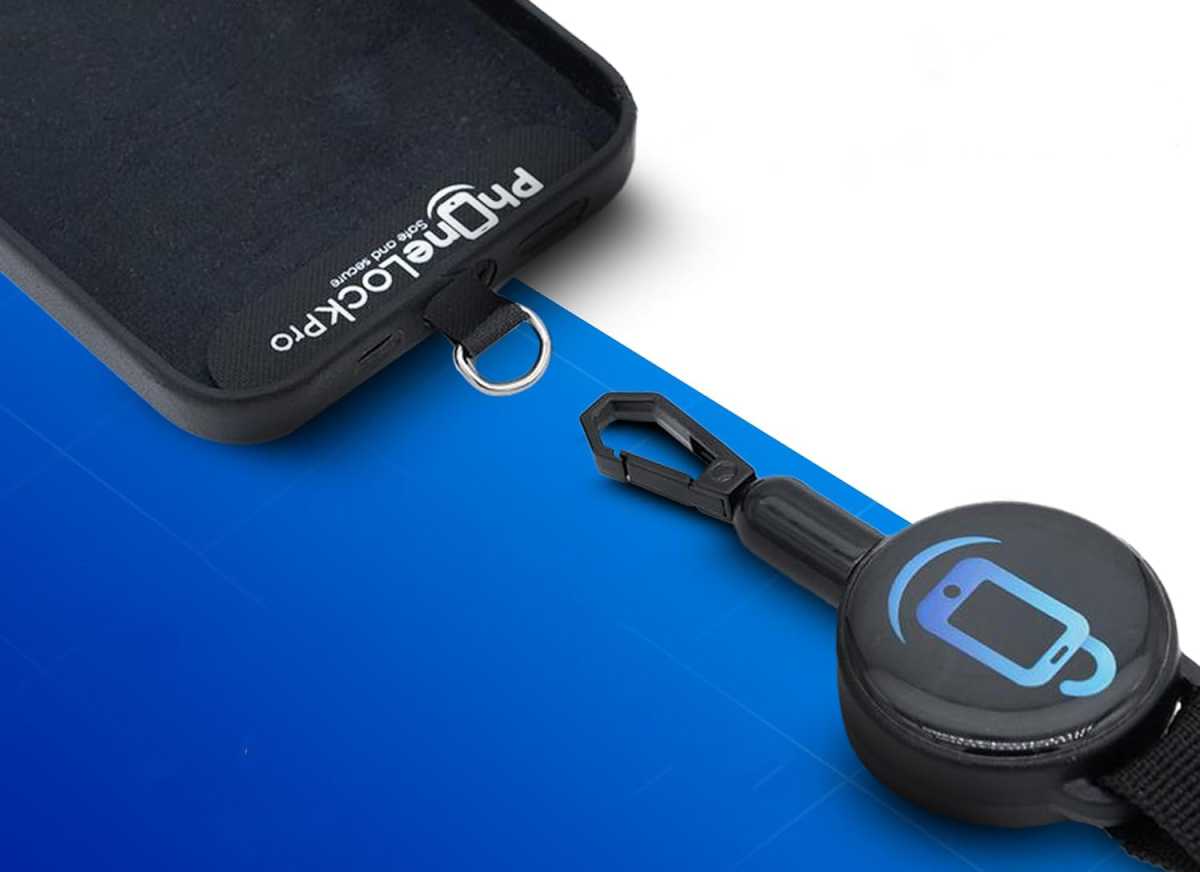 A photo of the Phone Lock Pro tethering system