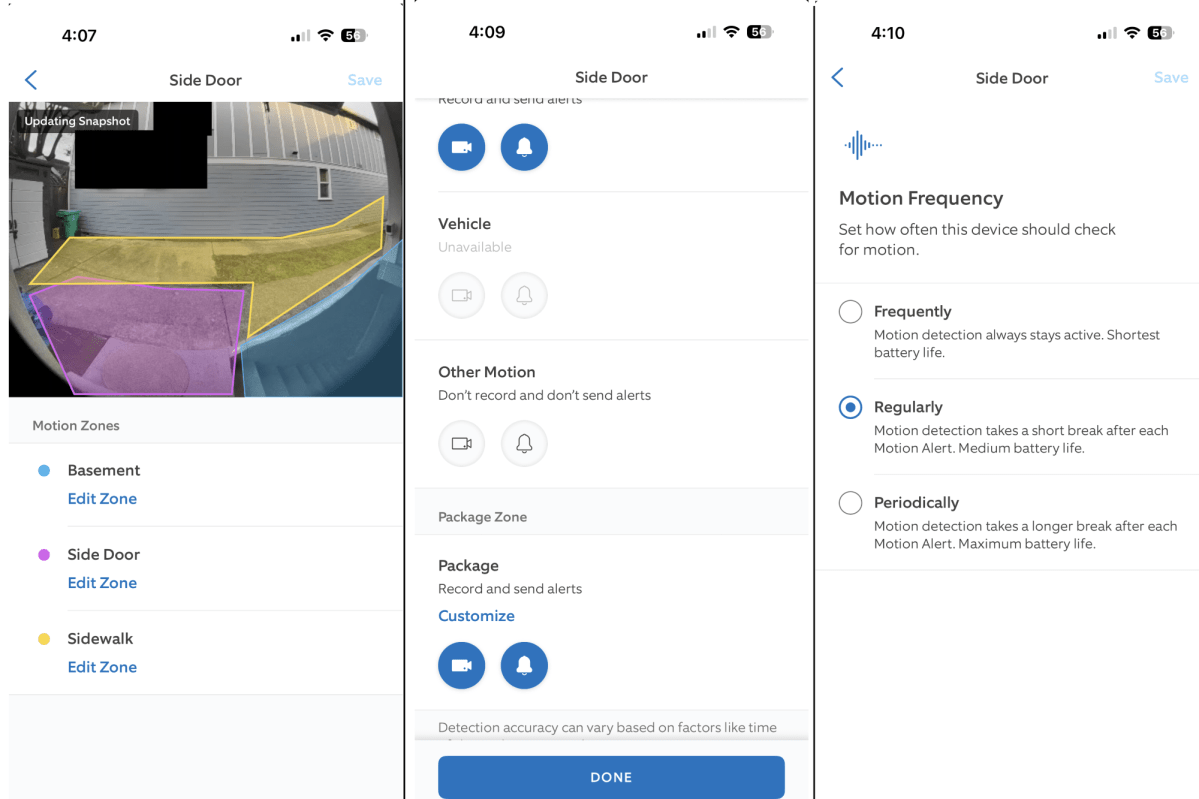 Ring Battery Doorbell Plus motion detection