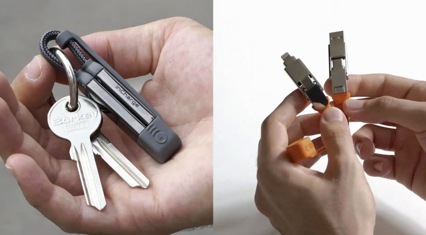 inCharge X 6-in-1 Keyring Charger – Never be without the right cable again
