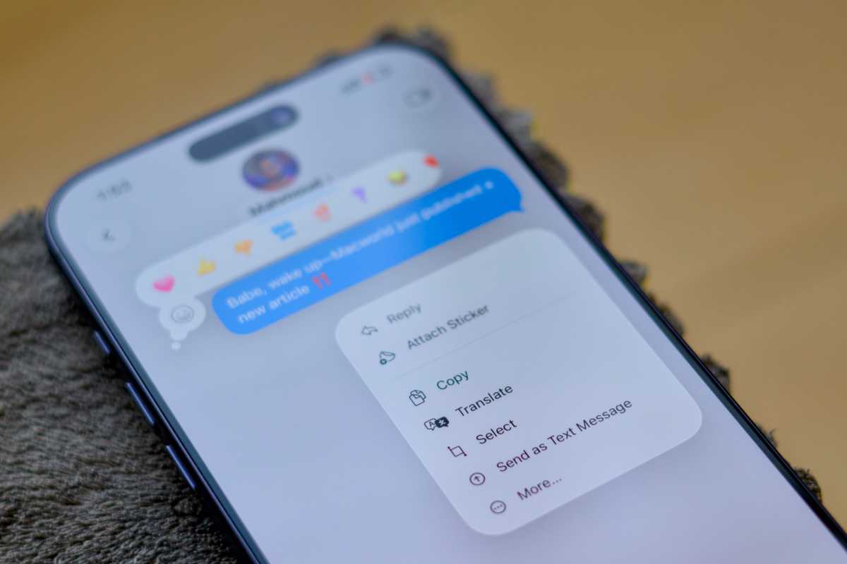 iPhone envía como SMS