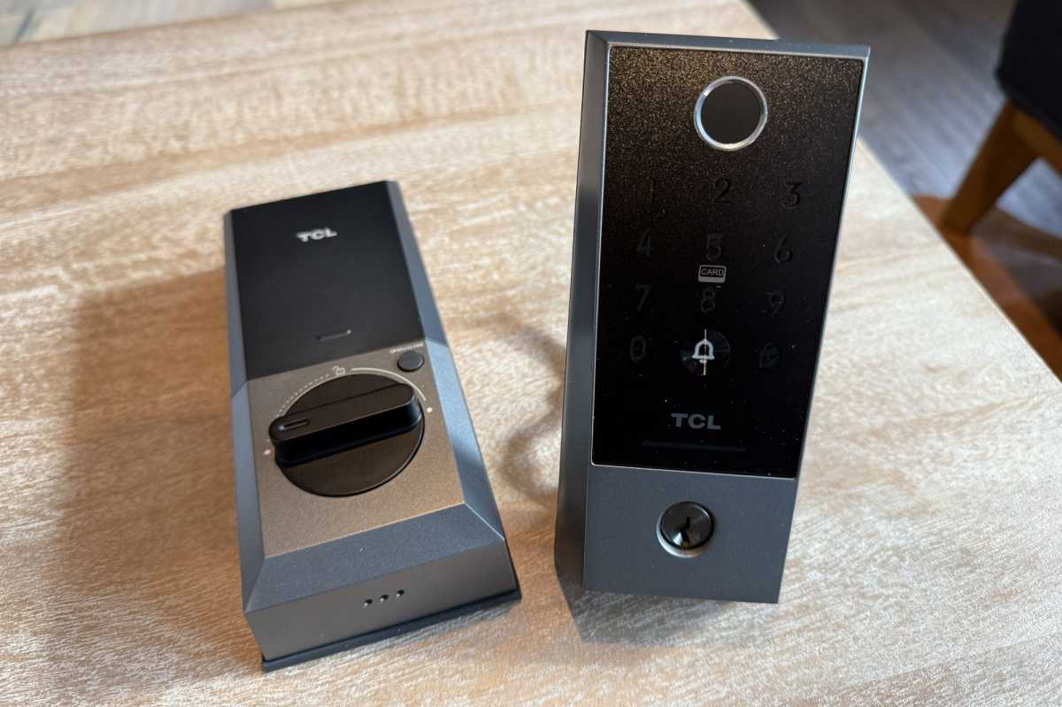 TCL D2 Plus smart lock interior and exterior