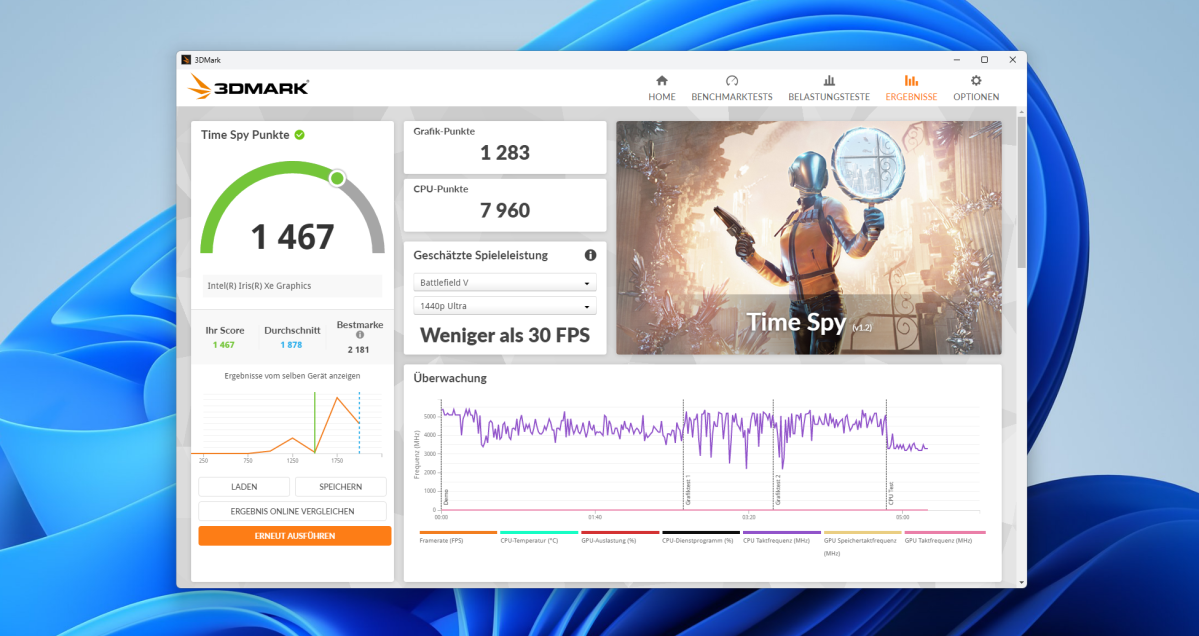 Test Acemagic M1 timespy
