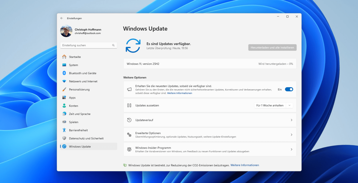 Test Acemagic M1 - windows update