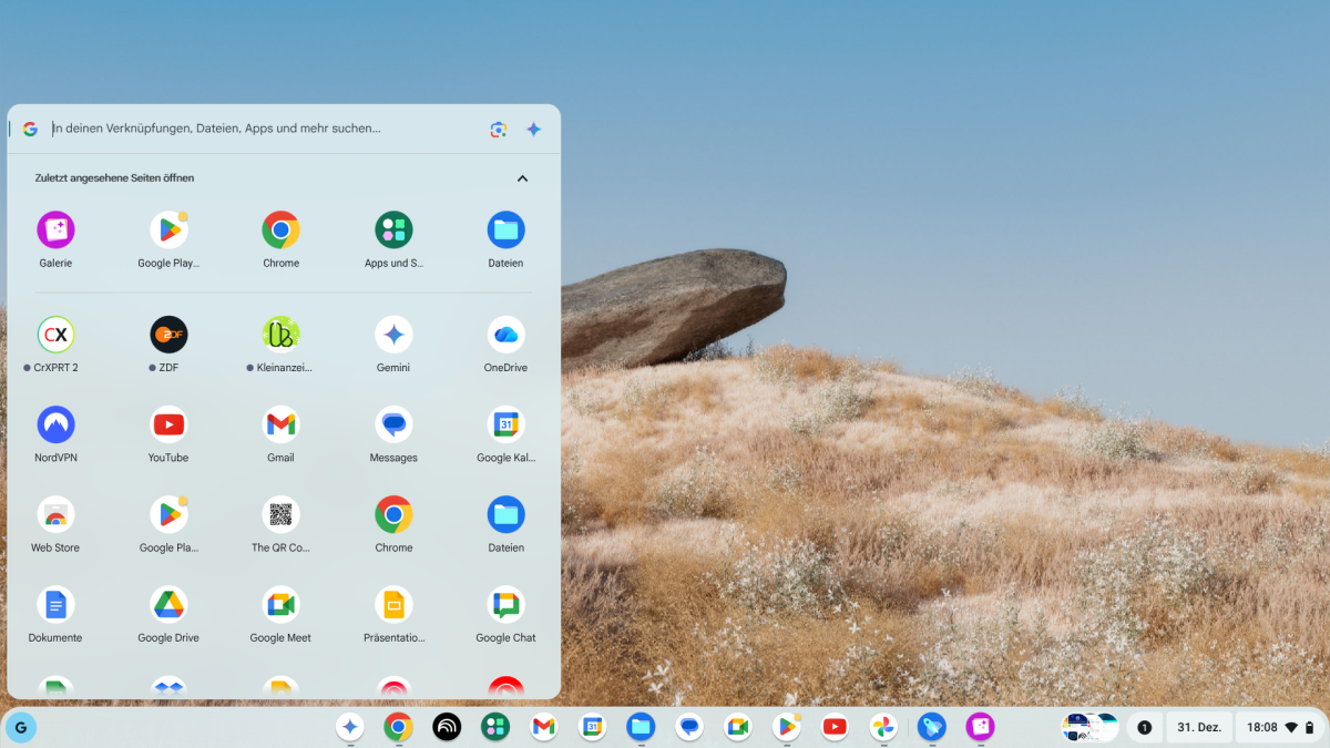 Test Asus Chromebook Plus CX14 Desktop