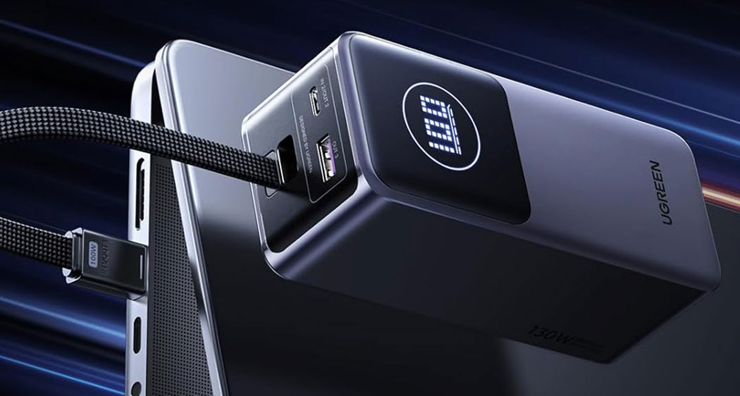 Ugreen 20K Laptop Power Bank 130W with Cable