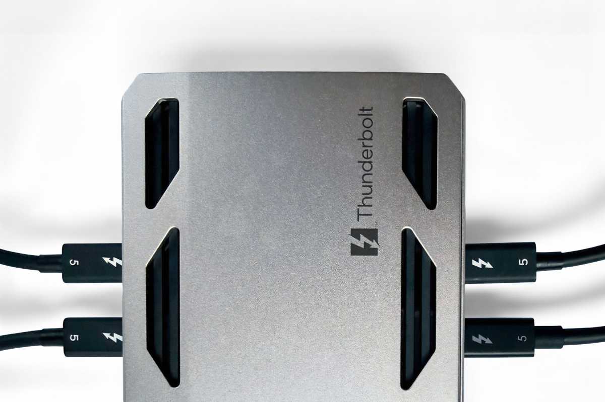 Puertos TB5 de la estación de acoplamiento Wavlink Thunderbolt 5