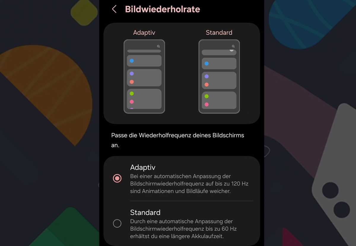 Android Bildwiederholrate