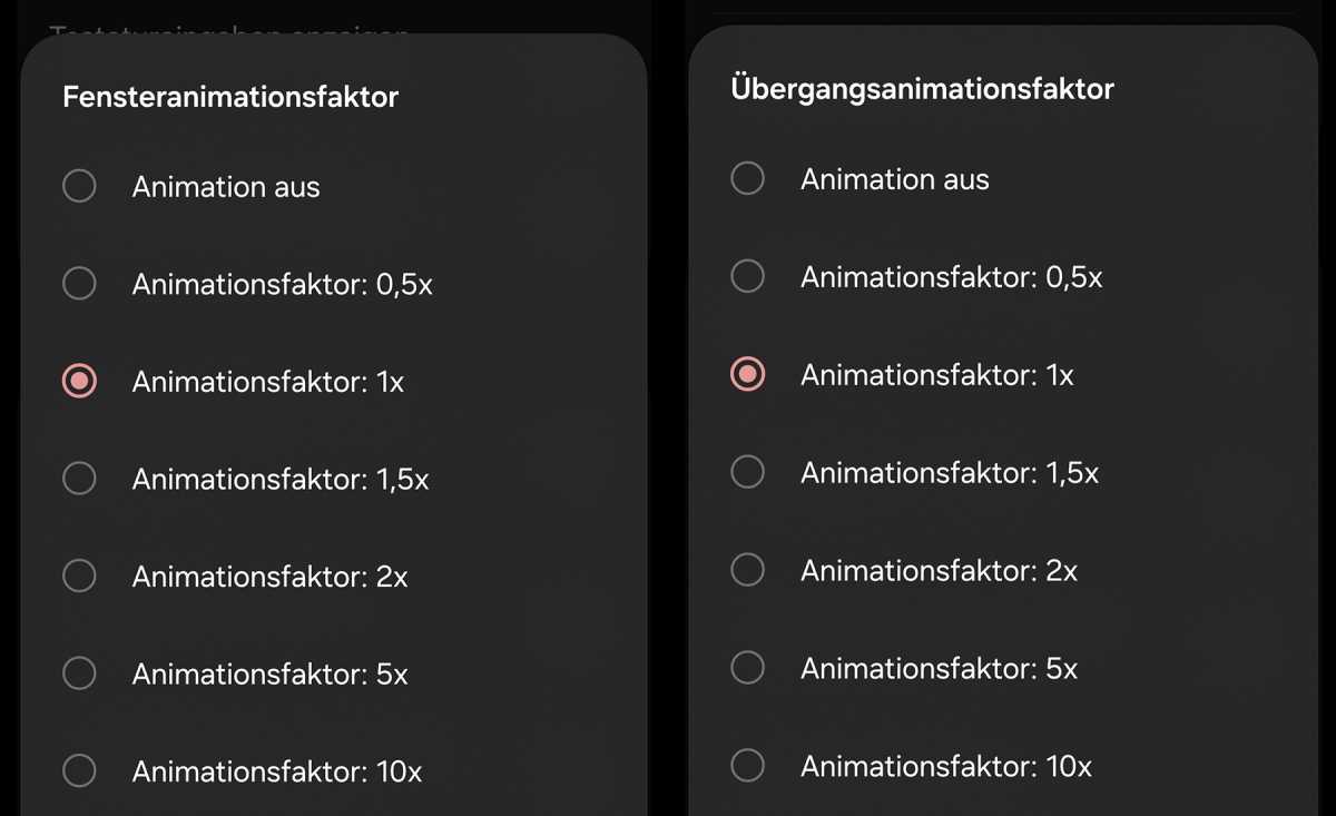 Android Entwickleroptionen