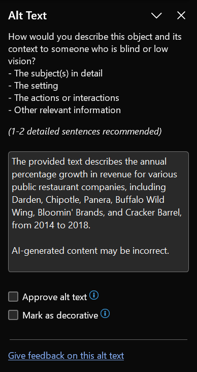 Copilot PC Microsoft 365 automatic alt text
