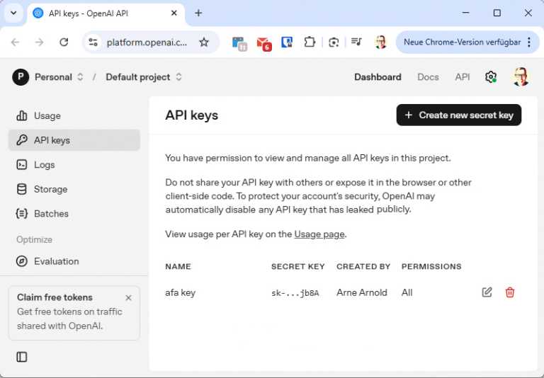 Sparen bei ChatGPT Pro: API-Key und lokale Software nutzen - PC-WELT