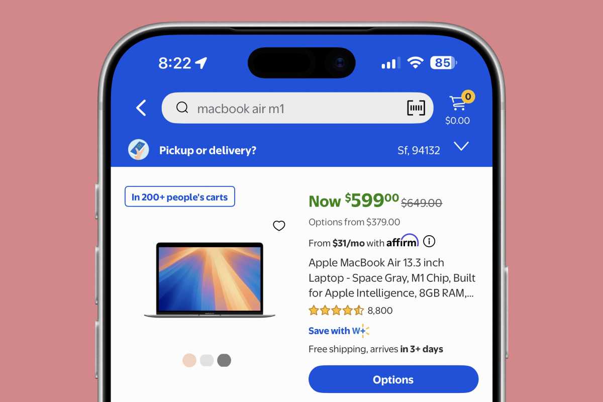 Walmart M1 MacBook Air