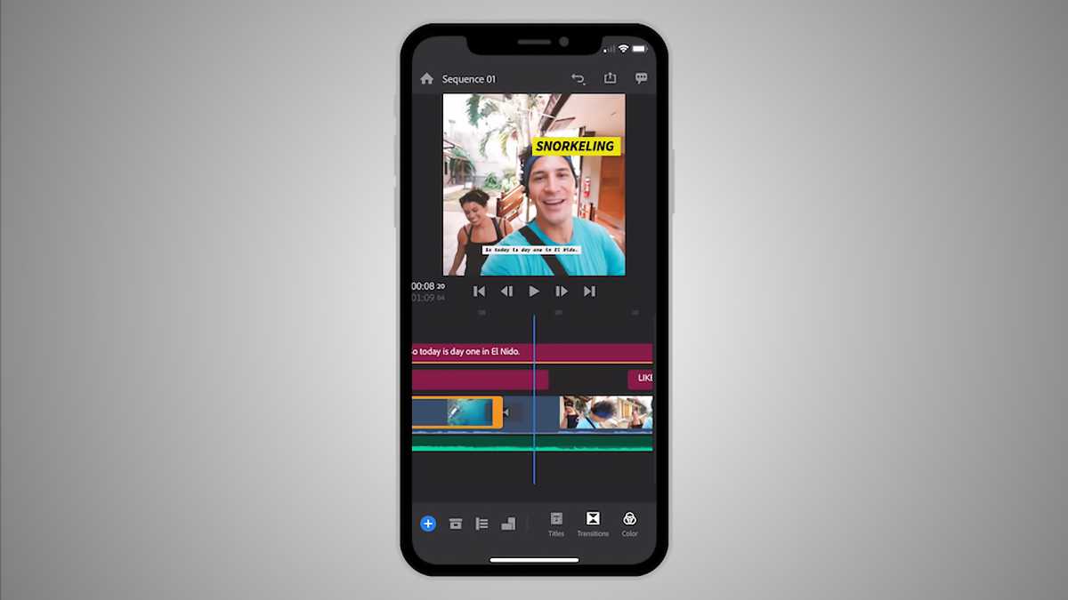 Versión móvil de Adobe Premiere