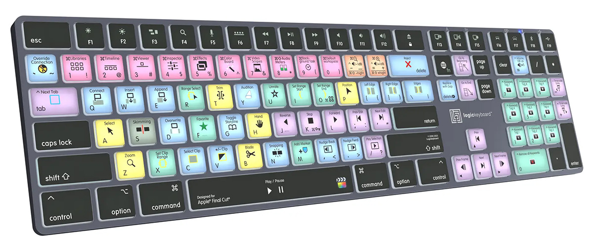 Logickeyboard Final Cut Pro X Keyboard - Best keyboard for video editors