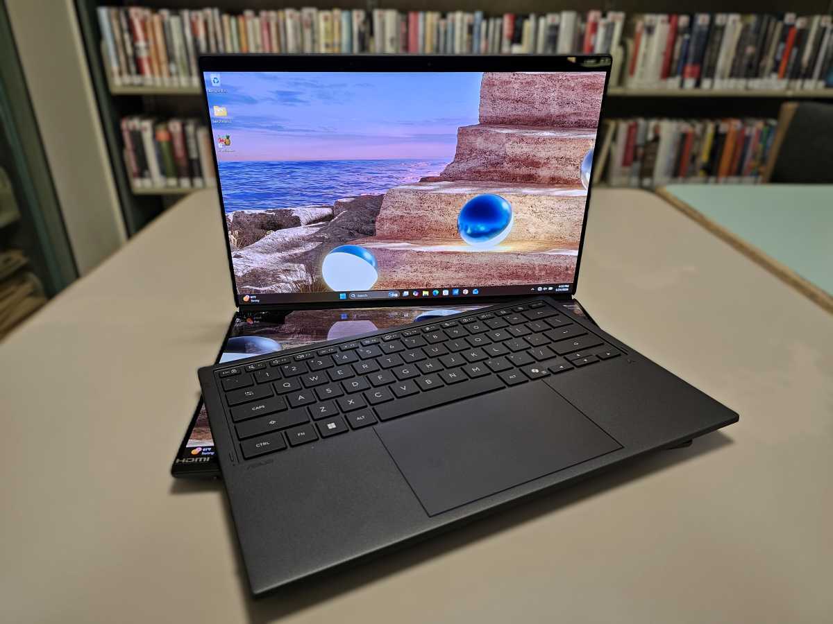 Asus ZenBook Duo Panther Lake keyboard almost off