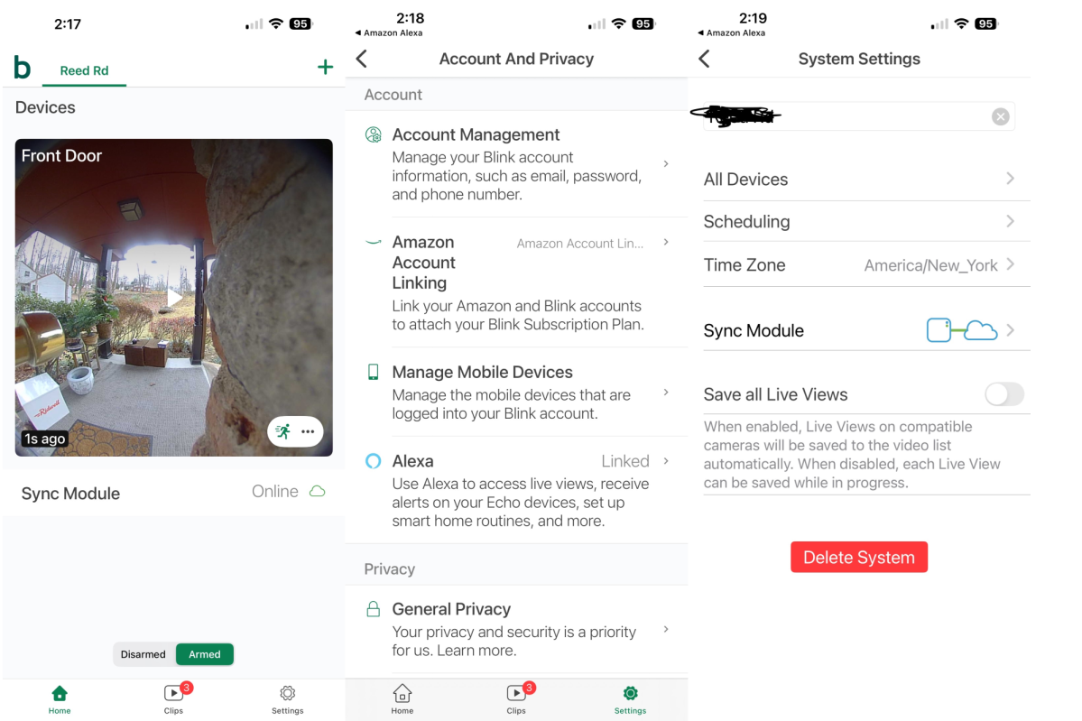 Blink Video Doorbell 2nd Gen app screenshots