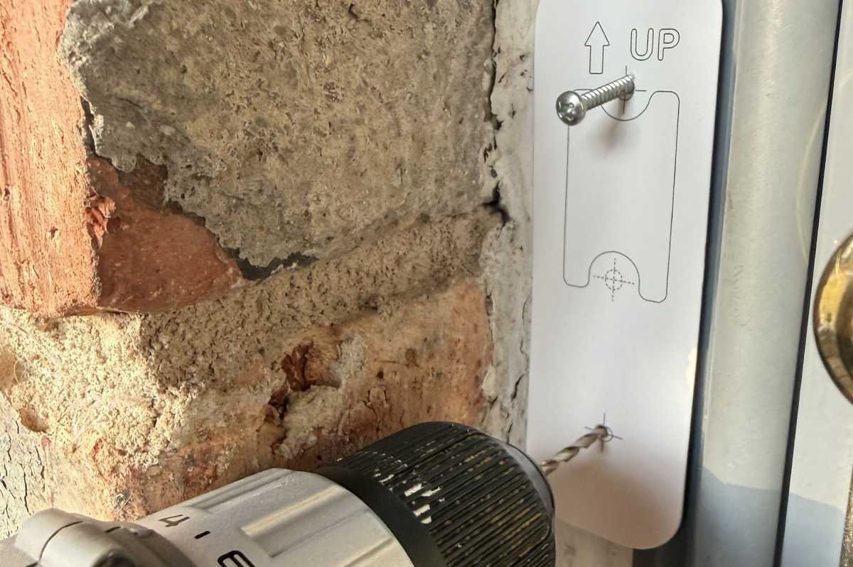 Blink Video Doorbell 2nd battery mounting template