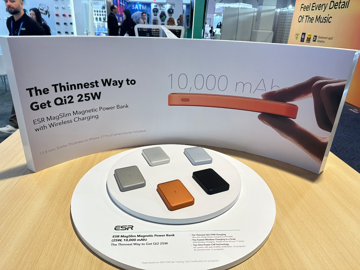 Banco de energía ESR MagSlim 10K en CES 2026