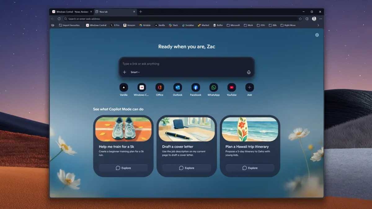 Edge new design Windows Central
