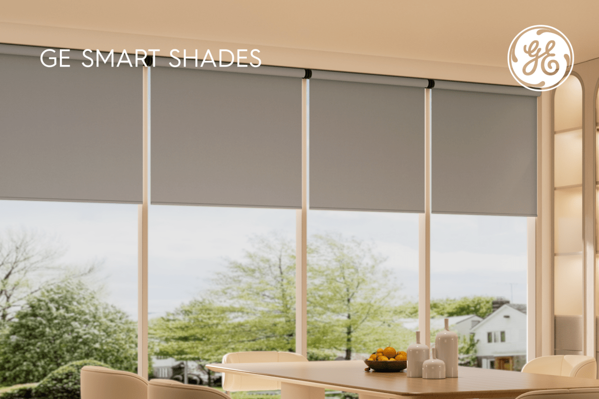 Đã lắp đặt rèm cửa thông minh GE.