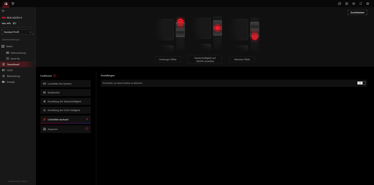 Gear Link für die Asus ROG Azoth X