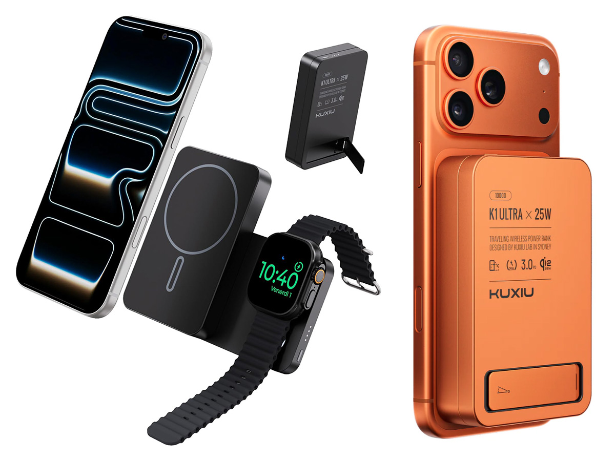 Kuxiu K1 Ultra 25W Power Bank 10K Cosmic Orange and Black