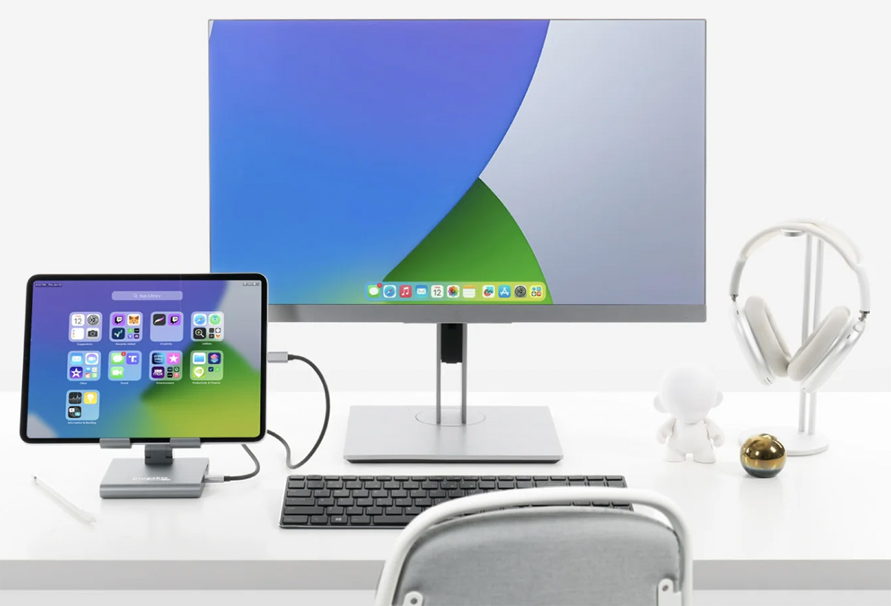 Plugable USB-C Docking Station (UDS-7IN1) – Best budget stand/dock for iPad