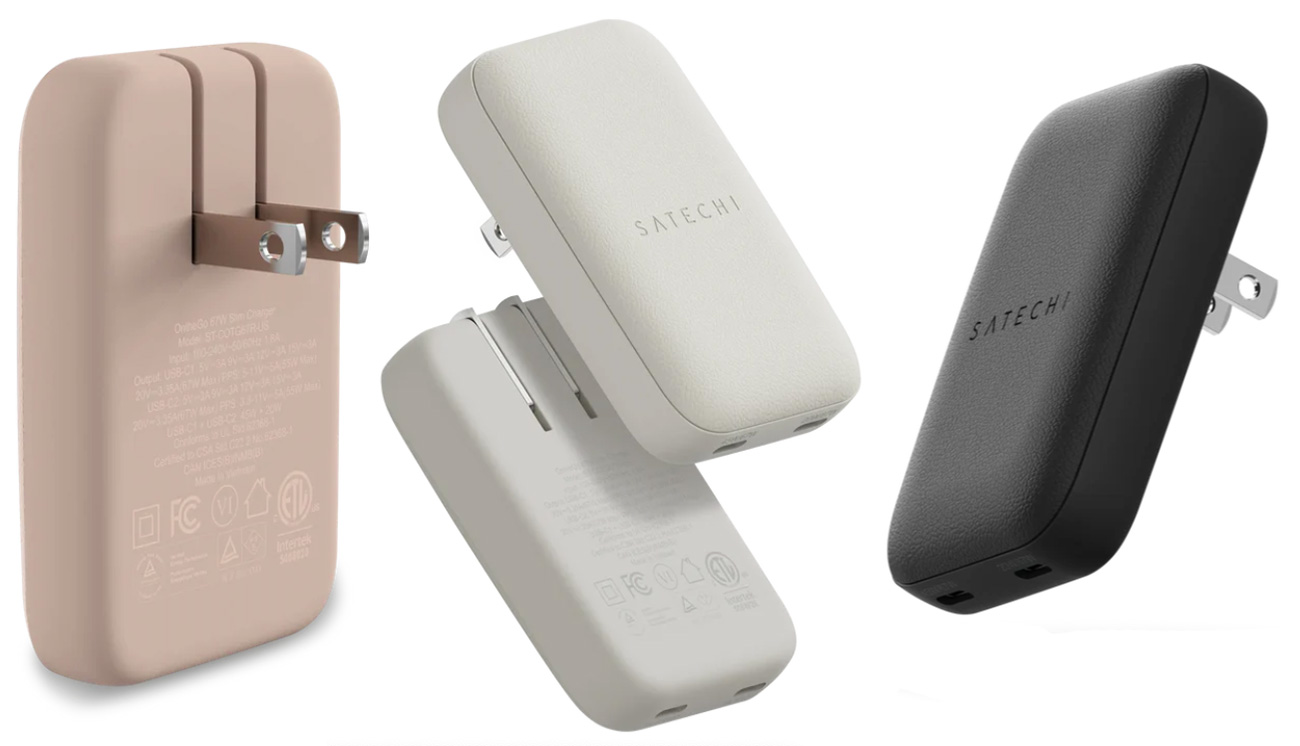 Satechi OntheGo 67W Slim Wall Charger – Slimmest multi-Port USB-C wall charger