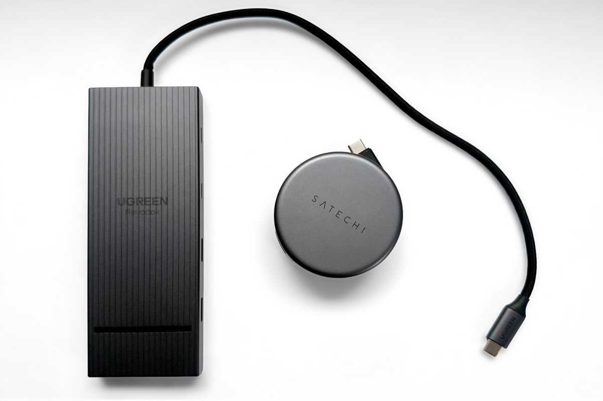 Adaptador multipuerto Satechi OntheGo 7 en 1 y concentrador Ugreen