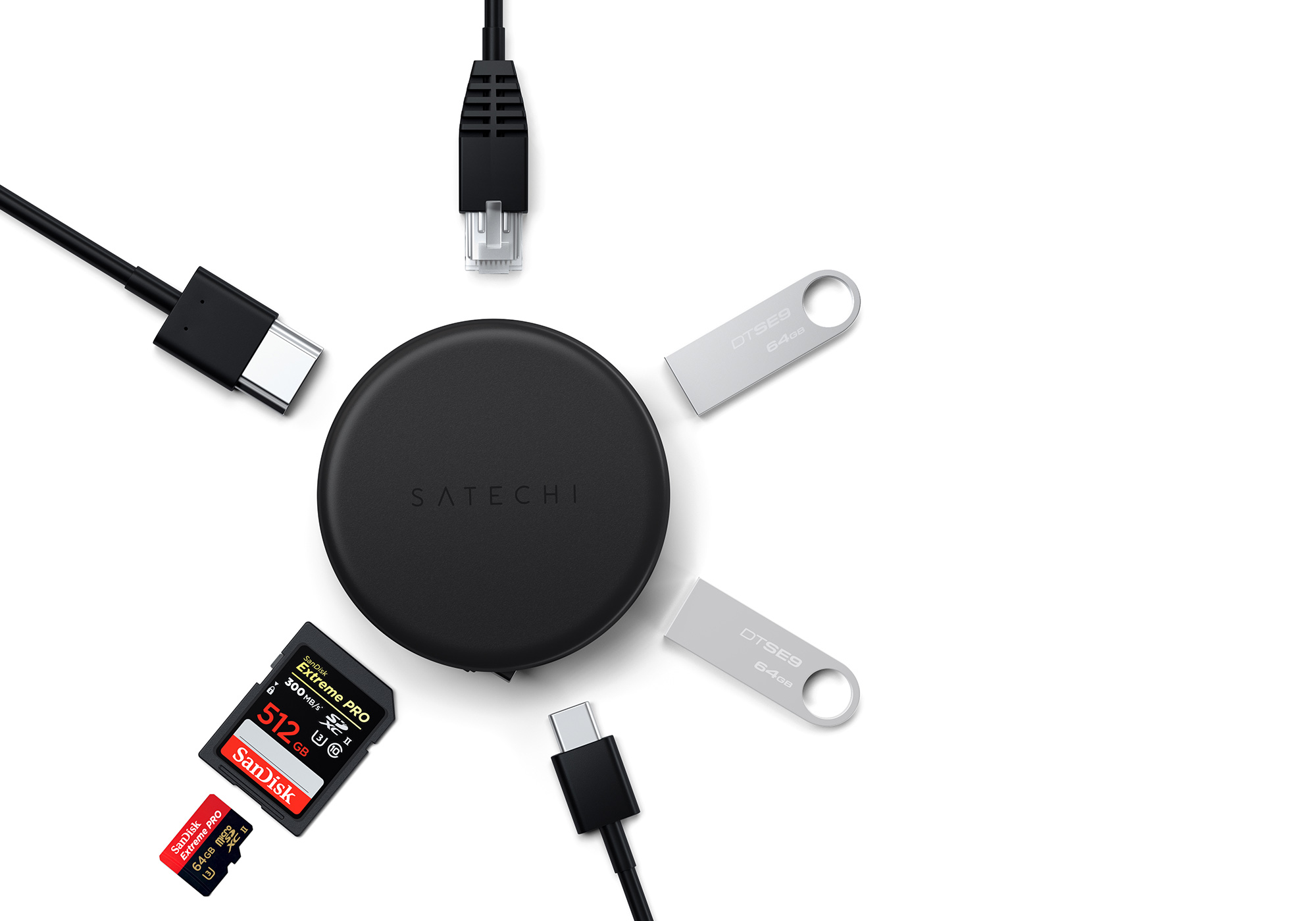 Satechi OntheGo 7-in-1 Multiport Adapter - Best portable USB-C hub