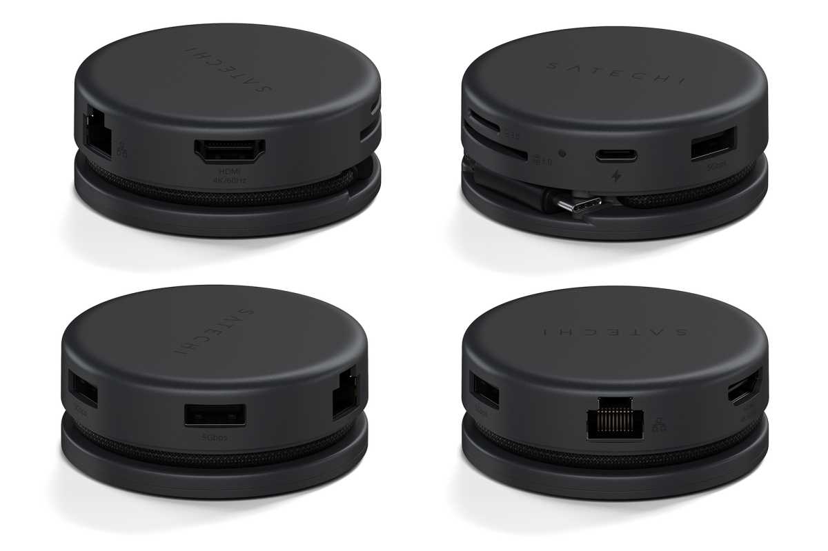 Puertos del adaptador multipuerto Satechi OntheGo 7 en 1