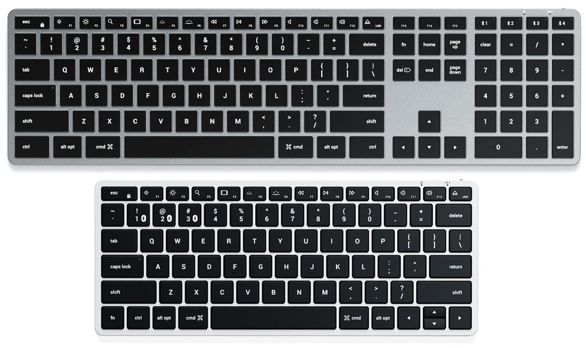 Satechi Slim X1, X2 and X3 - Best budget backlit Mac keyboards