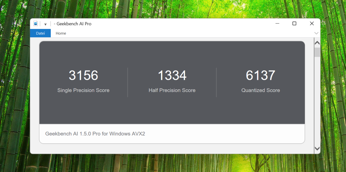 Test Geekom X16 Pro GeekbenchAI