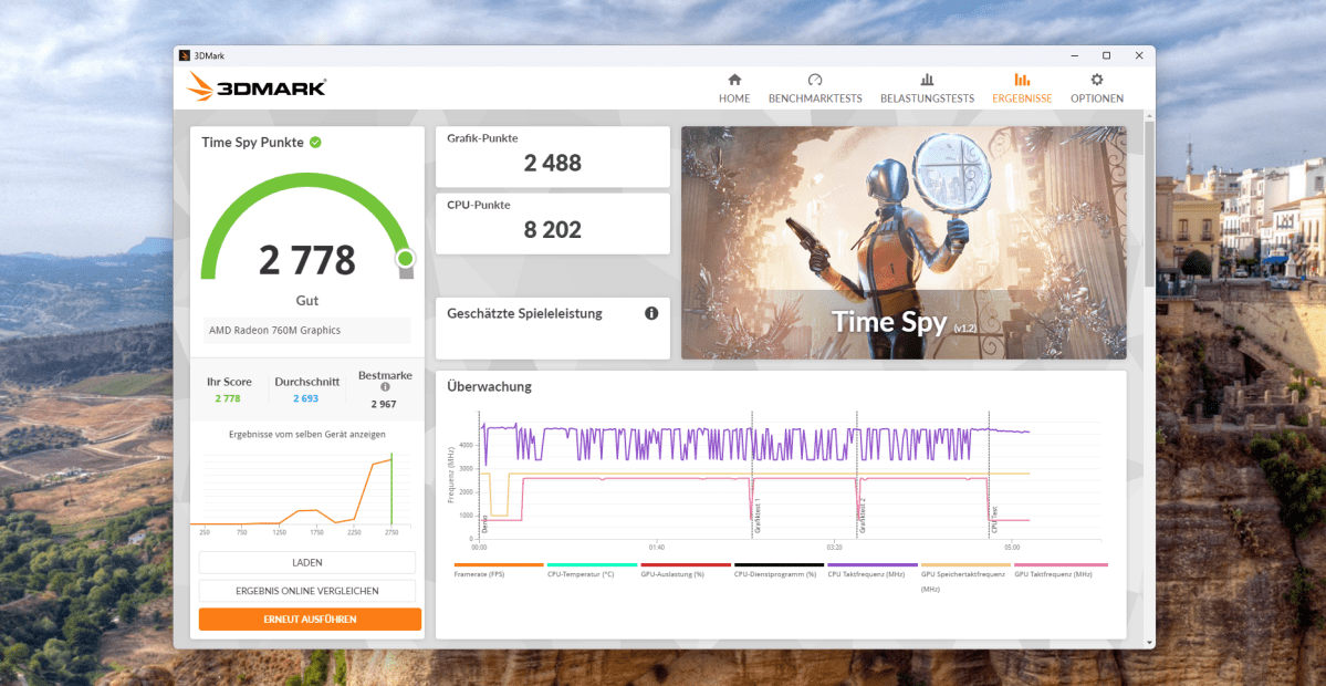 Test PELADN WO4 TimeSpy