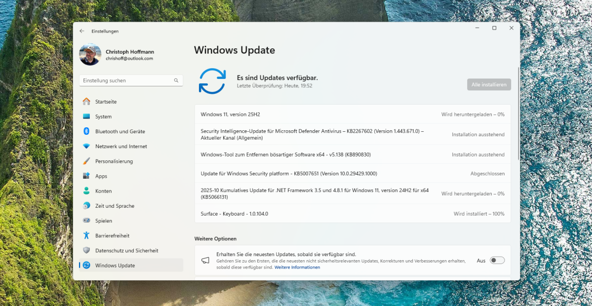 Test PELADN WO4 Windows Update