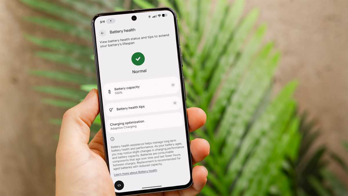 battery health android 16
