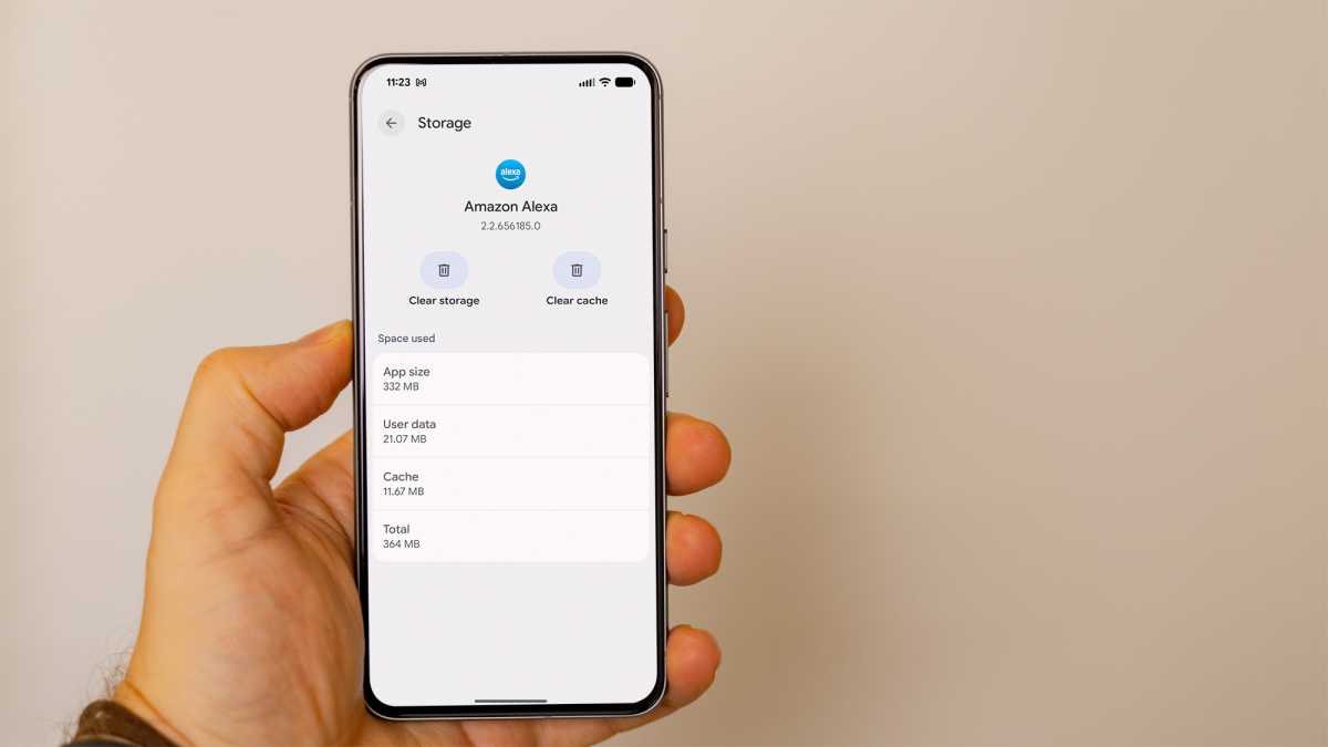 clear app cache android