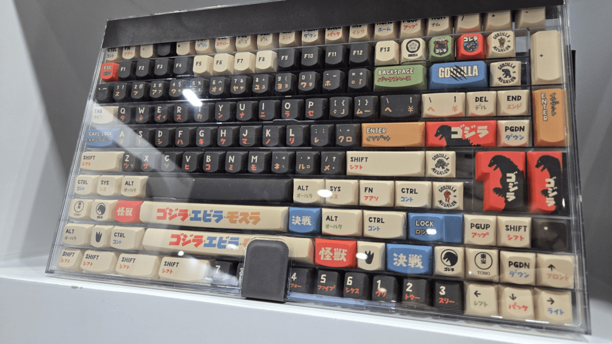 Godzilla keycaps from KeyTok 