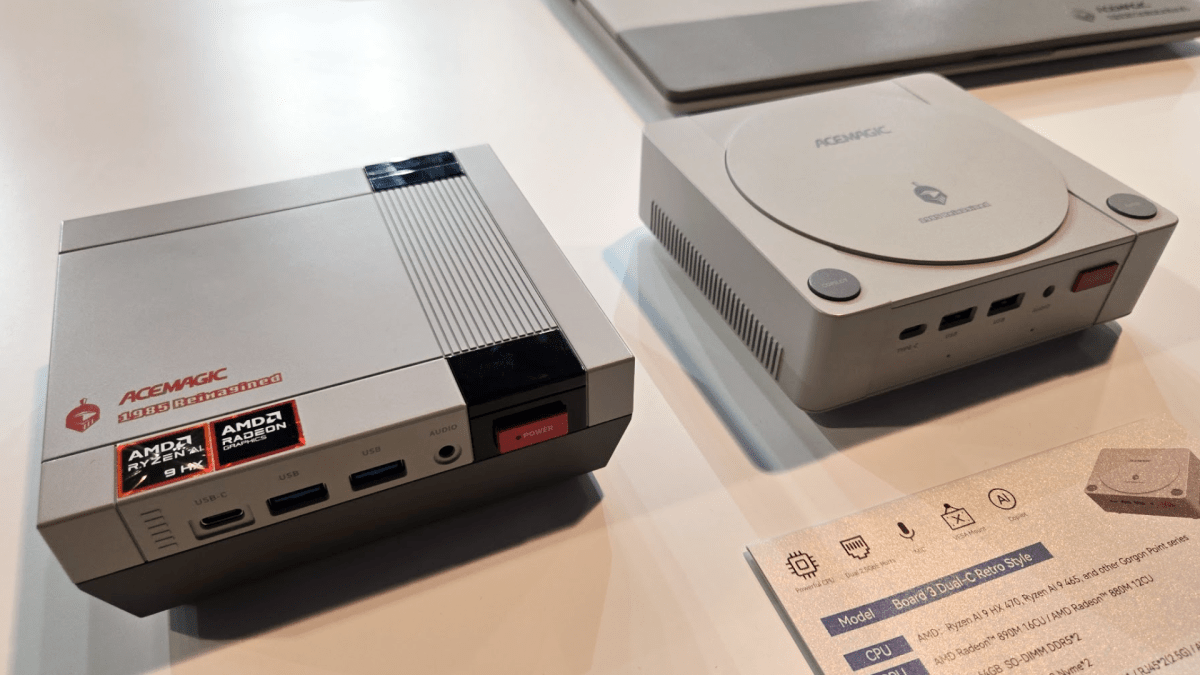 AceMagic NES and PlayStation mini PCs