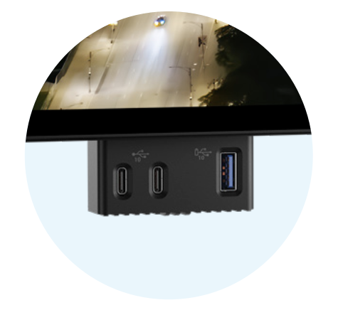 Dell 52 inch ultrasharp 6K monitor front ports