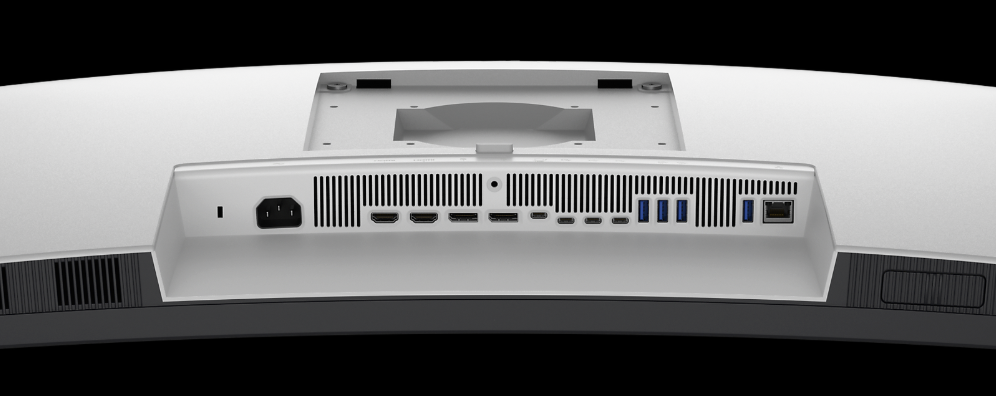 Dell 52 inch ultrasharp 6K monitor bottom ports